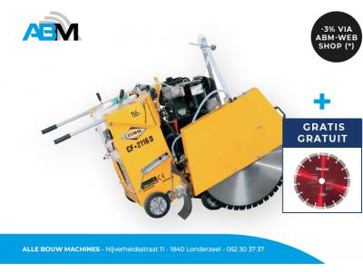 Diesel vloerzaagmachine CF-2116 D met gratis diamantzaagblad 800 mm van Cedima bij Alle Bouw Machines (ABM).